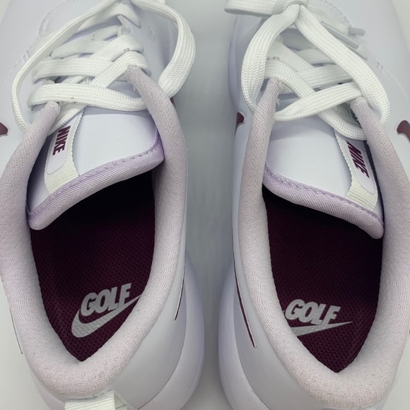 Women's Nike Roshe G Tour Golf Cleats Shoes Maroon - Picture 3 of 7